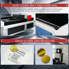 BOCTECH Industrial CO2 Laser Cutting System for Wood Acrylic and Textiles