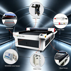 Industrial CO2 Laser Cutting Machine for Wood Acrylic Plastic Leather Engraving and Cutting