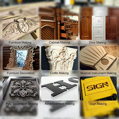 4 Axis CNC Router with Rotary Axis for Wood Metal Plastic Carving and Milling
