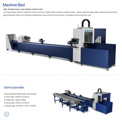 BT-BATP High-Precision Fiber Laser Tube Cutter for Metal Pipes
