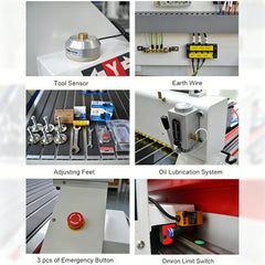 4 Axis CNC Router with Rotary Axis for Wood Metal Plastic Carving and Milling