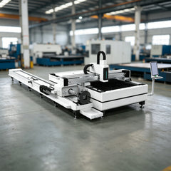 BOCTECH 2 in 1 Sheet and Tube Fiber Laser Cutting Machine High Accuracy for Metal Profiles